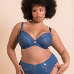 Scantilly Suspense Plunge Bra French Blue